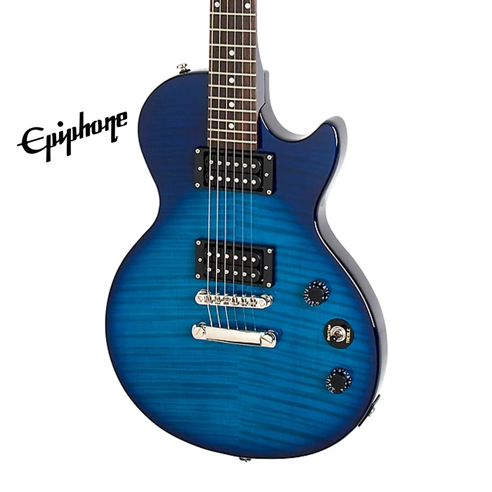 Epiphone Ltd Ed Les Paul Special-II Plus Top Best Beginner Electric Guitar - Transparent Blue