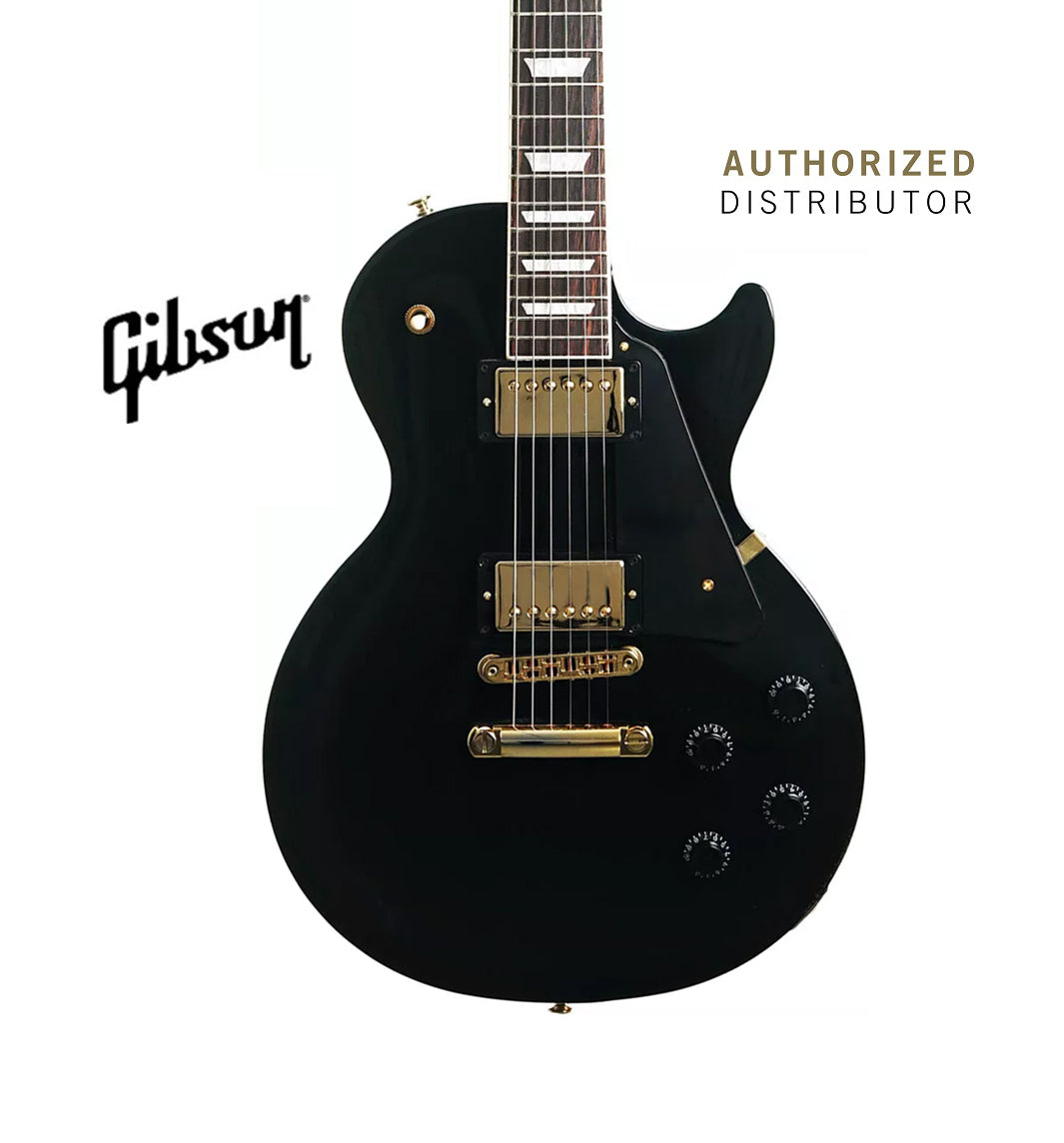 GIBSON LES PAUL STUDIO GOLD HARDWARE ELECTRIC GUITAR - EBONY