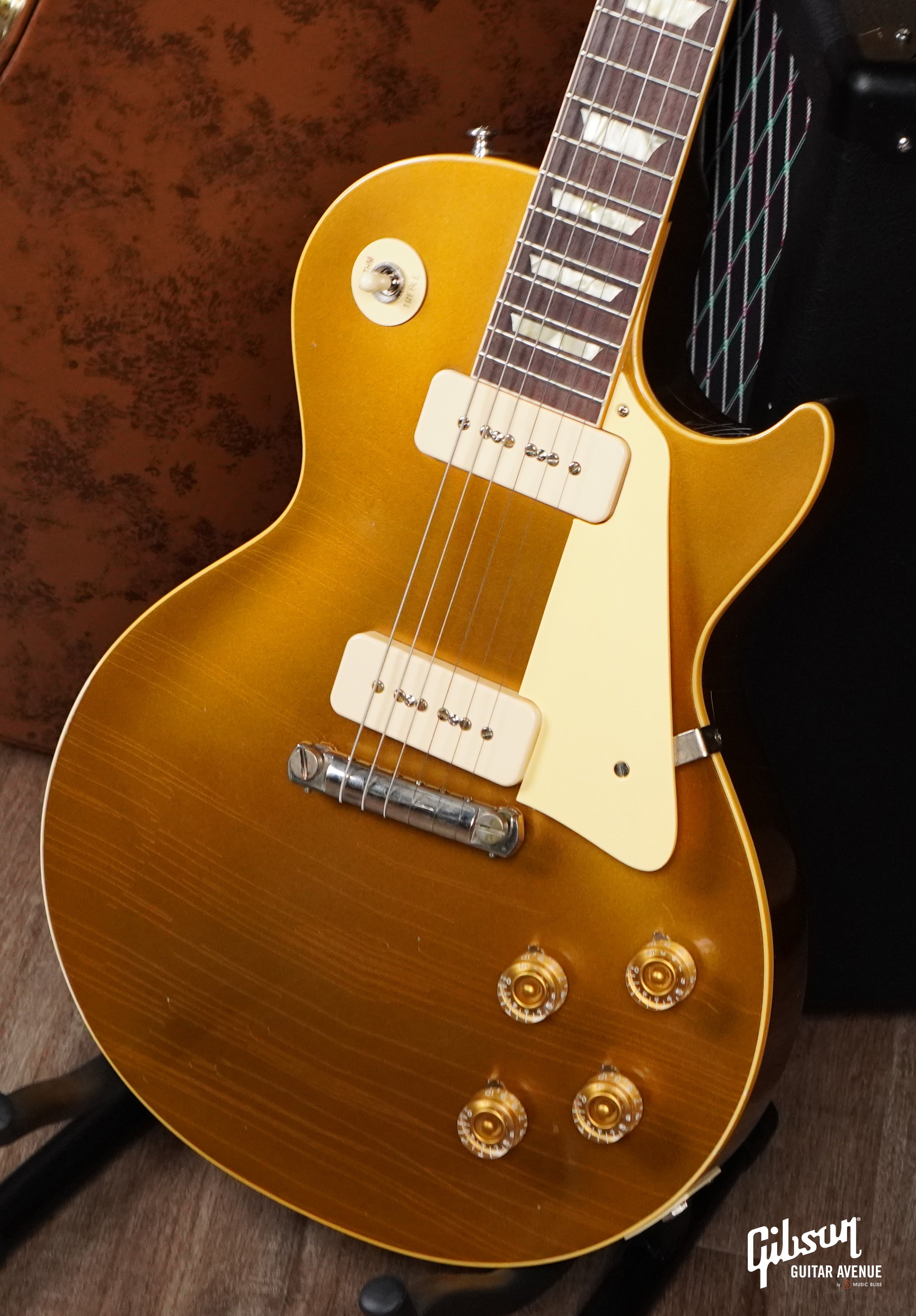 GIBSON 1954 LES PAUL STANDARD REISSUE ALL GOLD MURPHY LAB LIGHT AGED