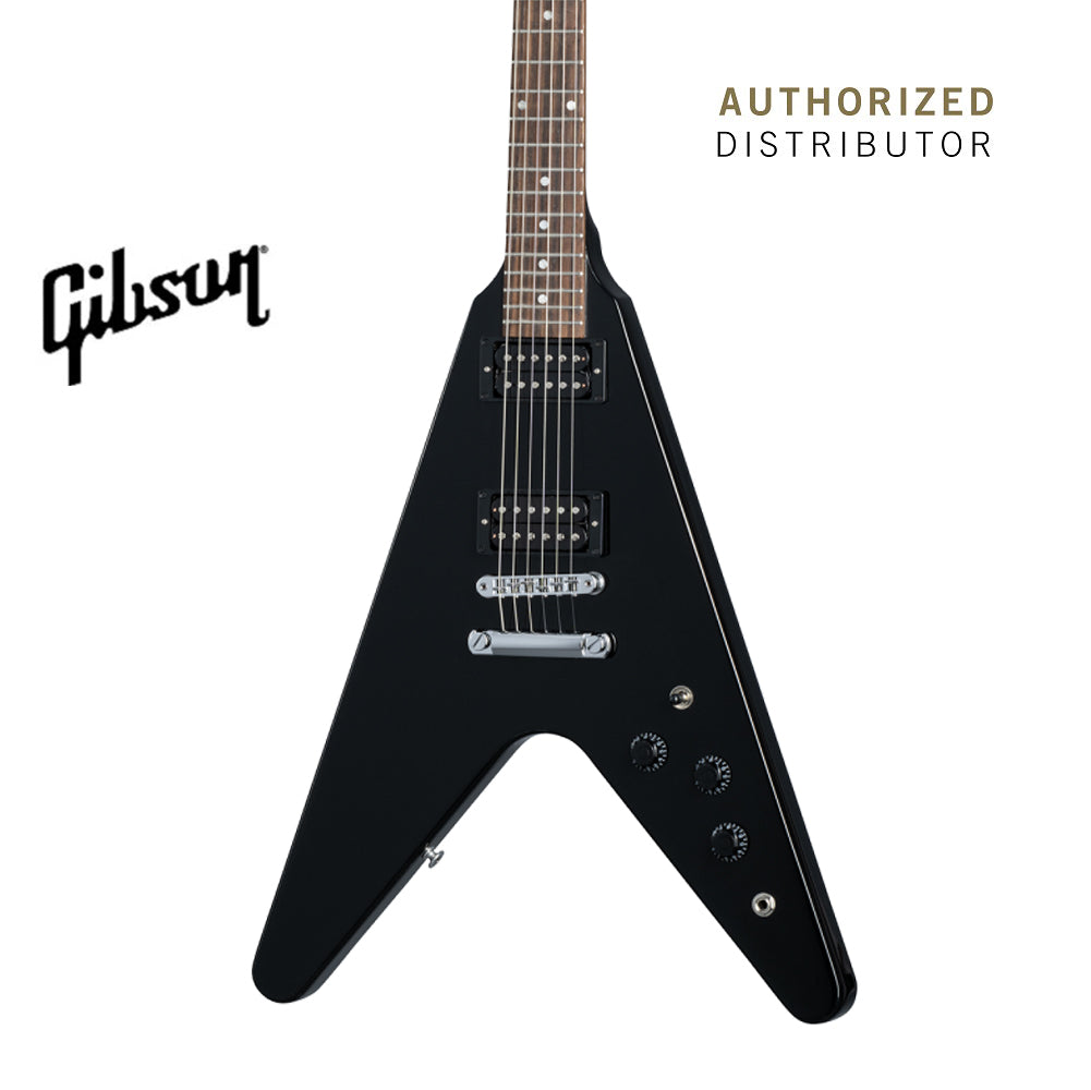 GIBSON 80S FLYING V SOLIDBODY ELECTRIC GUITAR - EBONY