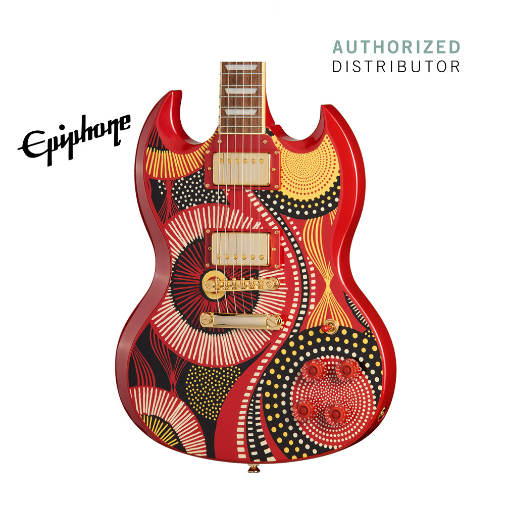 Epiphone Fatoumata Diawara Signature SG Electric Guitar - Ember Red w/ Graphic