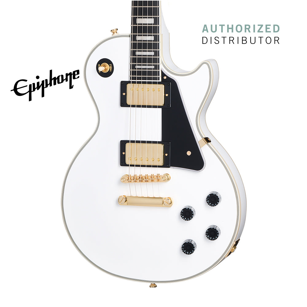 Epiphone Les Paul Custom with Premium Gigbag - Alpine White