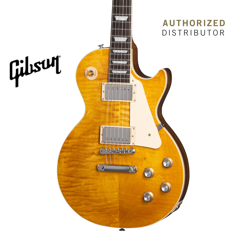 GIBSON LES PAUL STANDARD 60S FIGURED TOP ELECTRIC GUITAR - HONEY AMBER