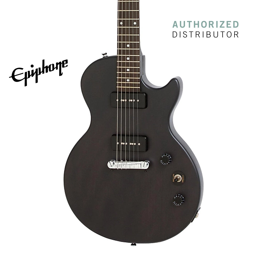 Epiphone Ltd Ed Les Paul Special-I P90 Best Beginner Electric Guitar - Worn Ebony
