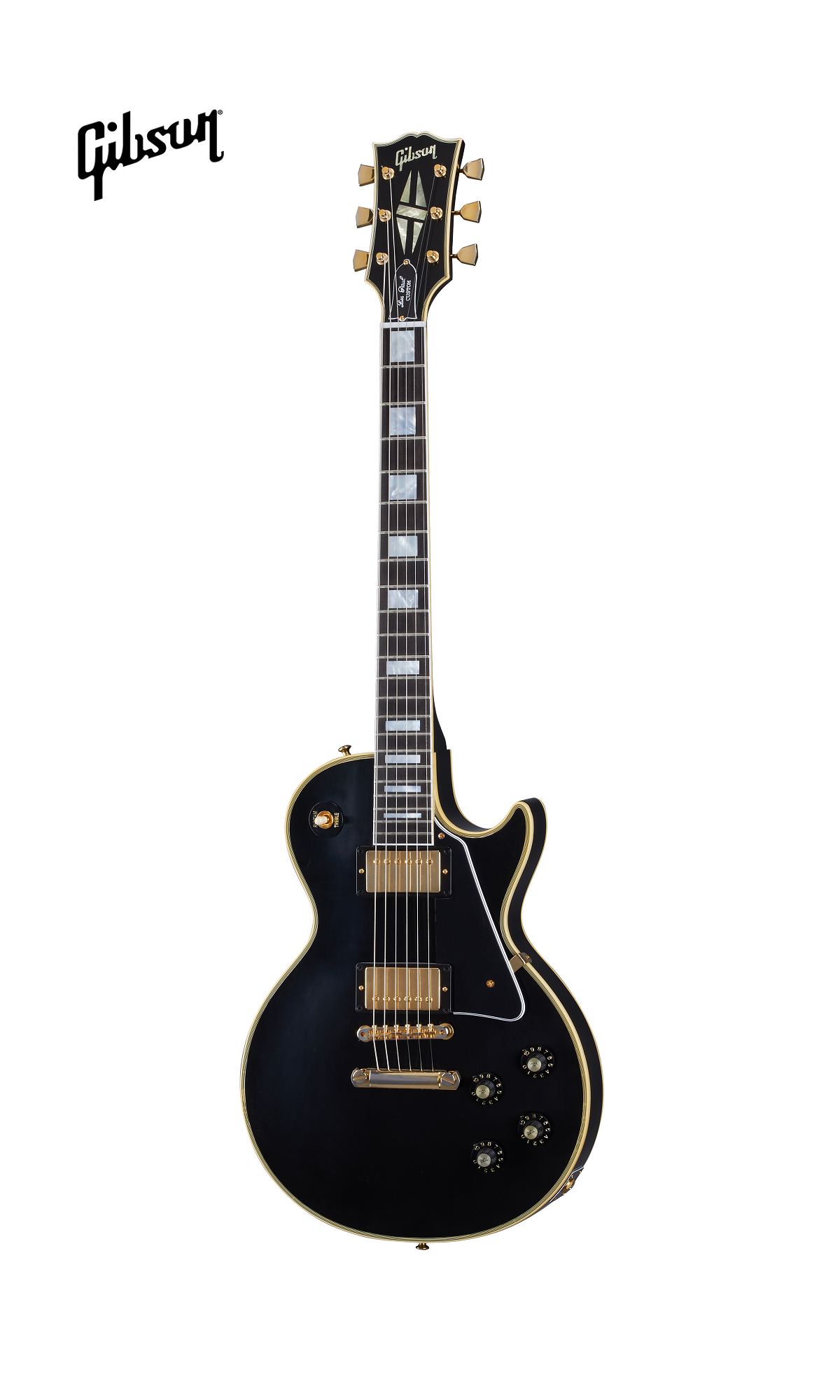 GIBSON 1968 LES PAUL CUSTOM REISSUE ULTRA LIGHT AGED ELECTRIC GUITAR - EBONY