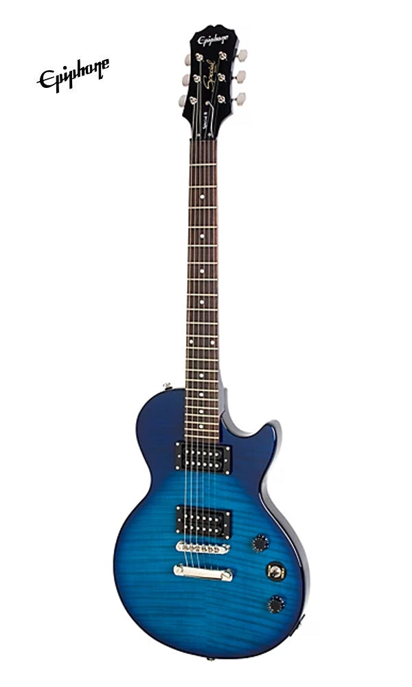 Epiphone Ltd Ed Les Paul Special-II Plus Top Best Beginner Electric Guitar - Transparent Blue