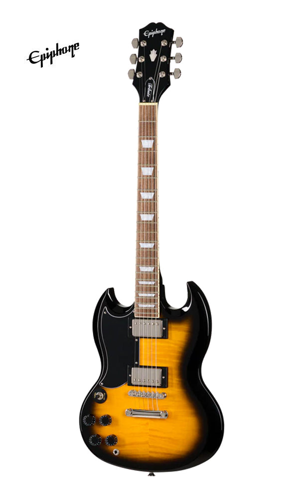 Epiphone SG Tribute Plus Left-handed Electric Guitar - Vintage Sunburst