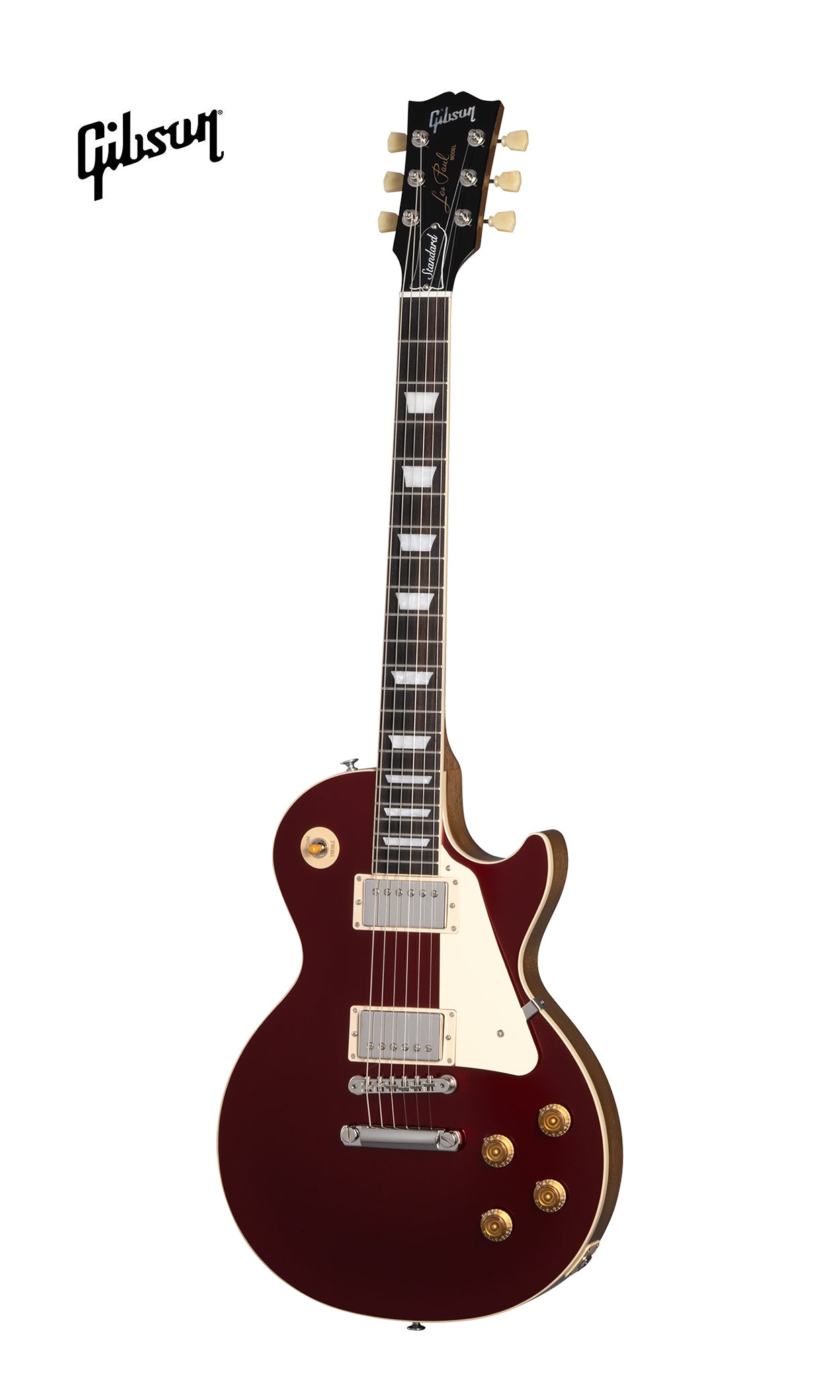 GIBSON LES PAUL STANDARD 50S PLAIN TOP ELECTRIC GUITAR - SPARKLING BURGUNDY