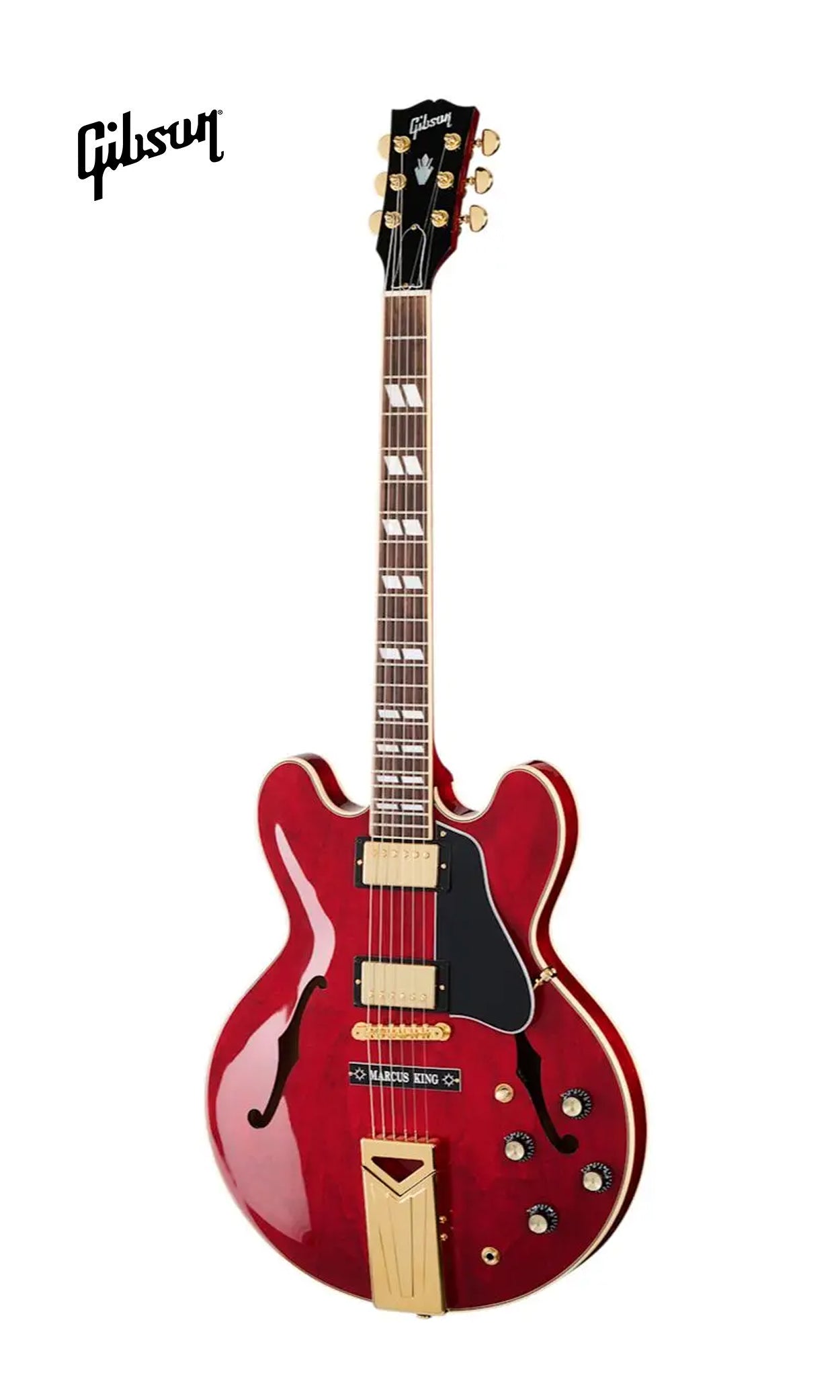 GIBSON MARCUS KING ES-345 SEMI-HOLLOWBODY ELECTRIC GUITAR - SIXTIES CHERRY