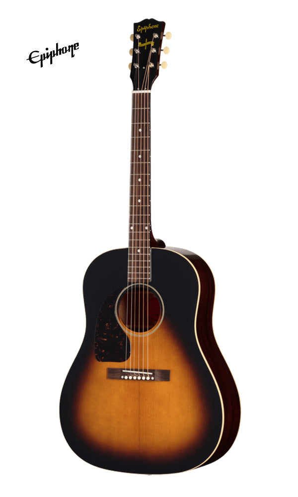 Epiphone 1942 Banner J-45 Reissue Left-handed Acoustic-Electric Guitar - Vintage Sunburst