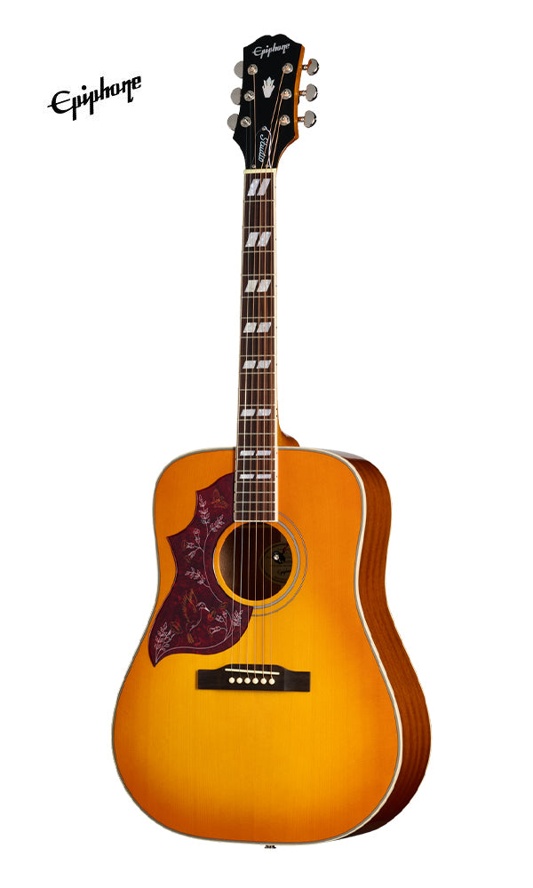 Epiphone Hummingbird Studio Left-handed Acoustic-electric Guitar - Heritage Cherry Sunburst
