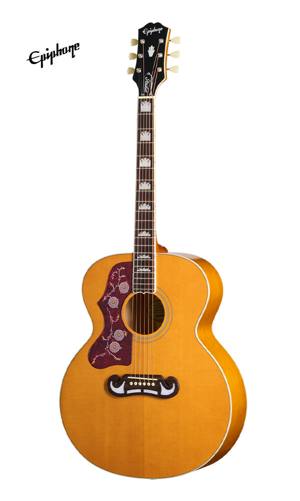 Epiphone J-200 Studio Left-handed Acoustic-electric Guitar - Antique Natural