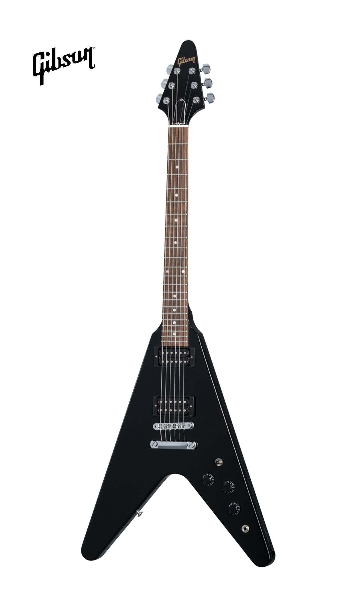 GIBSON 80S FLYING V SOLIDBODY ELECTRIC GUITAR - EBONY