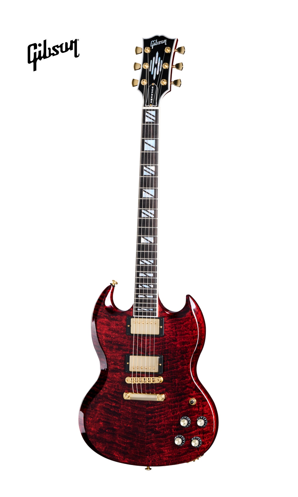 GIBSON SG SUPREME ELECTRIC GUITAR - WINE RED