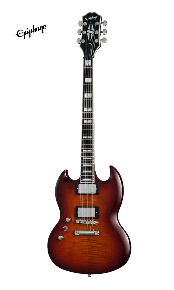 Epiphone SG Prophecy Left-handed Electric Guitar with Premium Gig Bag - Aged Bengal Tiger