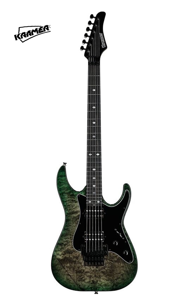 Kramer Volante Quilt HHFR Electric Guitar with Premium Bag - Ultramarine Burst
