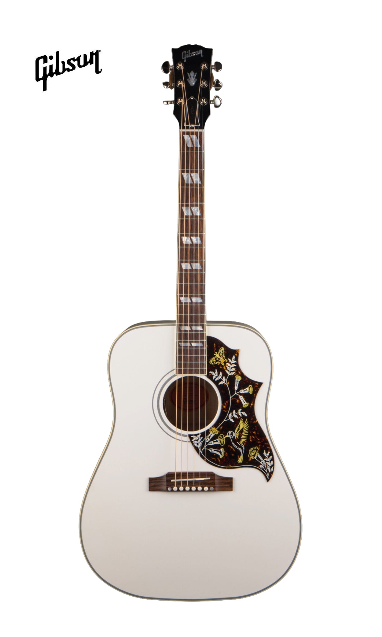 GIBSON ACOUSTIC HUMMINGBIRD MAPLE ACOUSTIC-ELECTRIC GUITAR - ALPINE WHITE