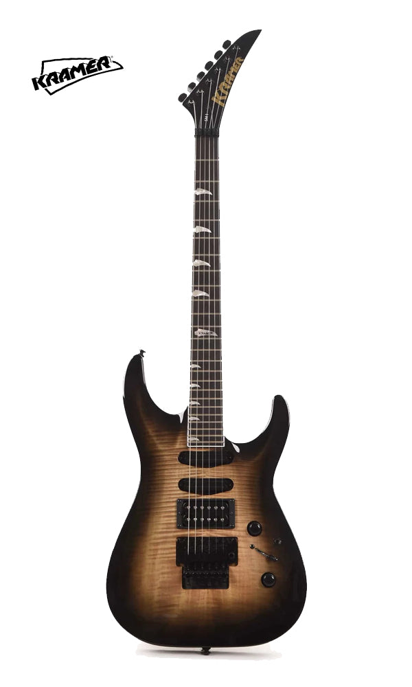 Kramer SM-1 Figured Electric Guitar - Black Denim Perimeter
