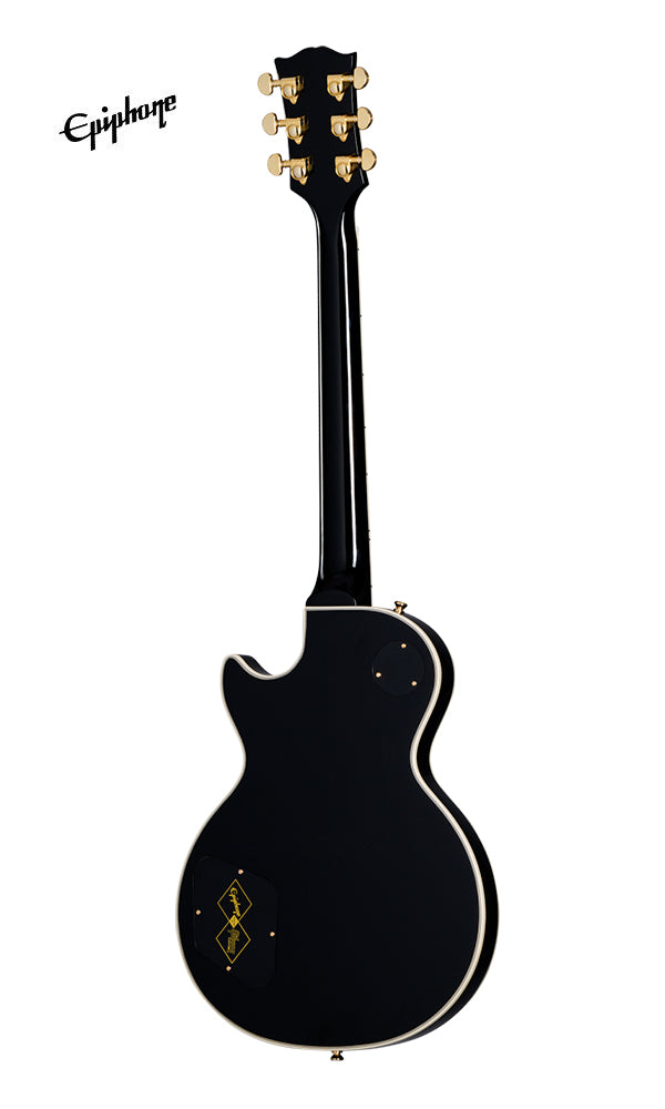 (Epiphone Inspired by Gibson Custom) Epiphone Les Paul Custom Electric Guitar - Ebony