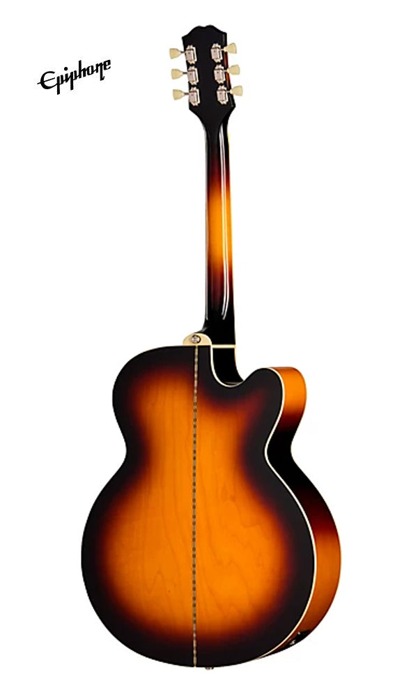 Epiphone J-200 Studio EC Left-handed Acoustic-electric Guitar - Vintage Sunburst