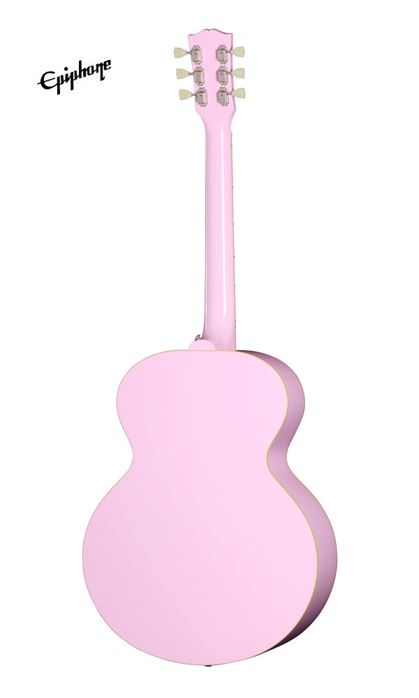 (Epiphone Inspired by Gibson Custom) Epiphone J-180 LS Acoustic-Electric Guitar - Pink