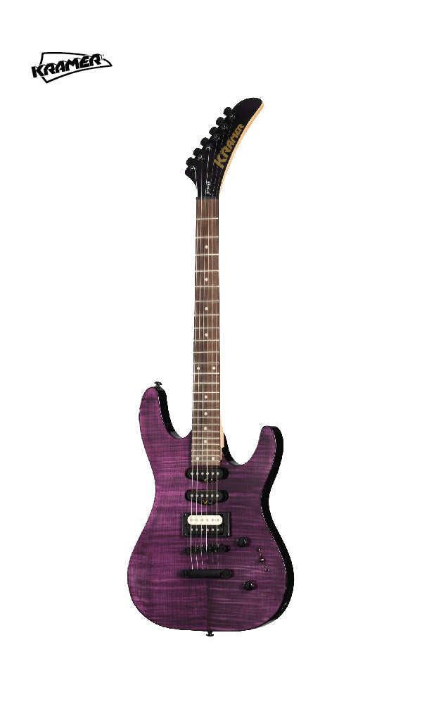 Kramer Striker Figured HSS Electric Guitar - Transparent Purple