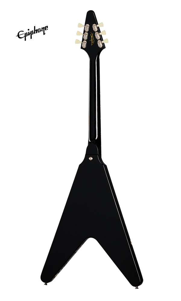 Epiphone Jimi Hendrix "Love Drops" Flying V (Incl. Hard Case) - Ebony