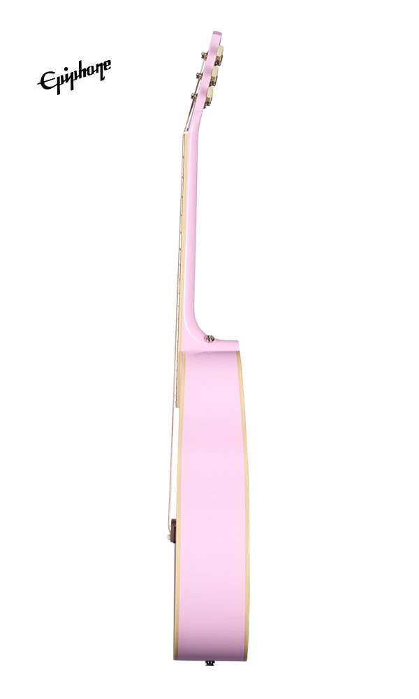 (Epiphone Inspired by Gibson Custom) Epiphone J-180 LS Acoustic-Electric Guitar - Pink