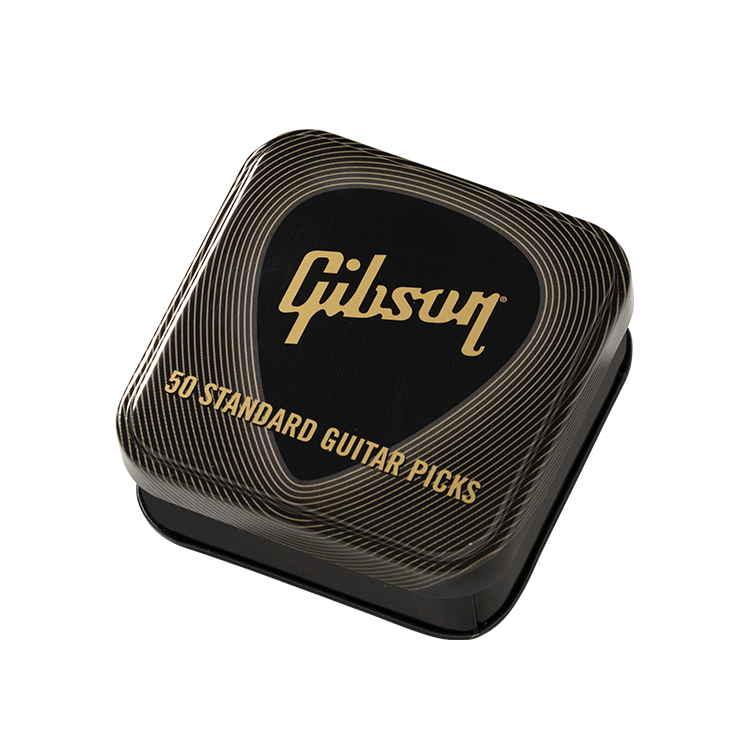 GIBSON ACCESSORIES STANDARD MEDIUM PICK TIN, 50 PCS (APRGG50-74M)