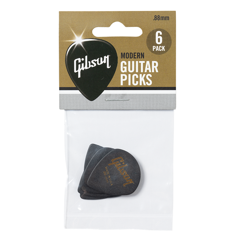 GIBSON ACCESSORIES MODERN .88MM GUITAR PICKS, 6-PACK (APRM6-88)