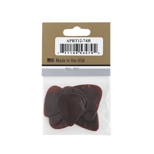 GIBSON ACCESSORIES TORTOISE HEAVY PICKS, 12 PACK (APRT12-74H)