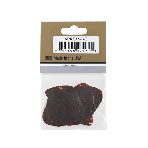 GIBSON ACCESSORIES TORTOISE THIN PICKS, 12 PACK (APRT12-74T)