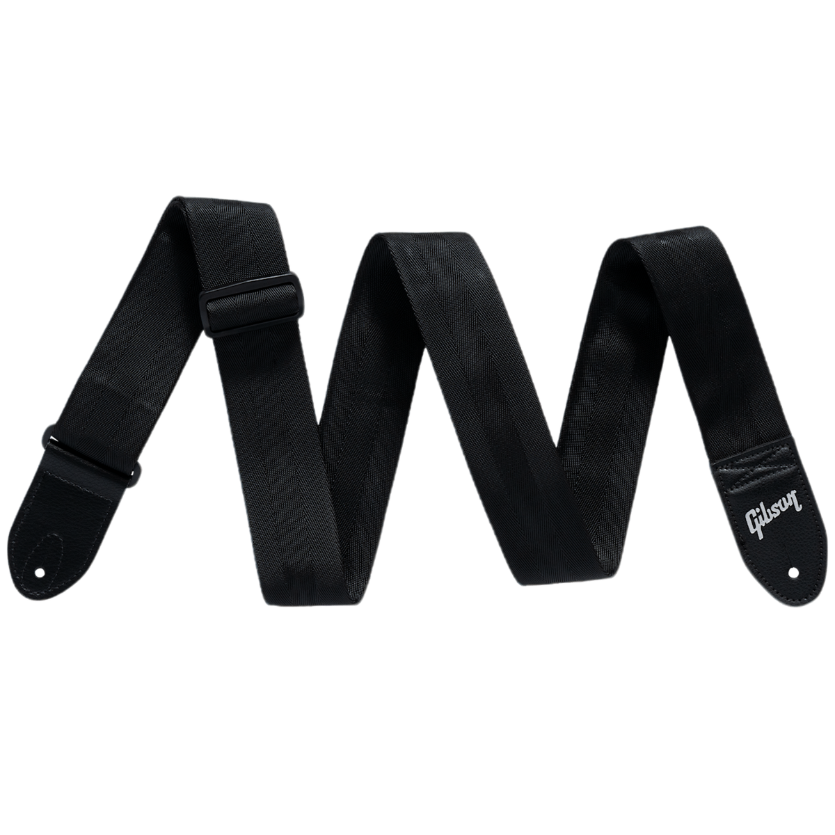 GIBSON ACCESSORIES THE SEATBELT GUITAR STRAP - BLACK (ASBELT-BLK)