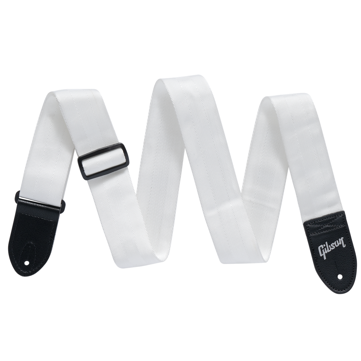 GIBSON ACCESSORIES THE SEATBELT GUITAR STRAP - WHITE (ASBELT-WHT)