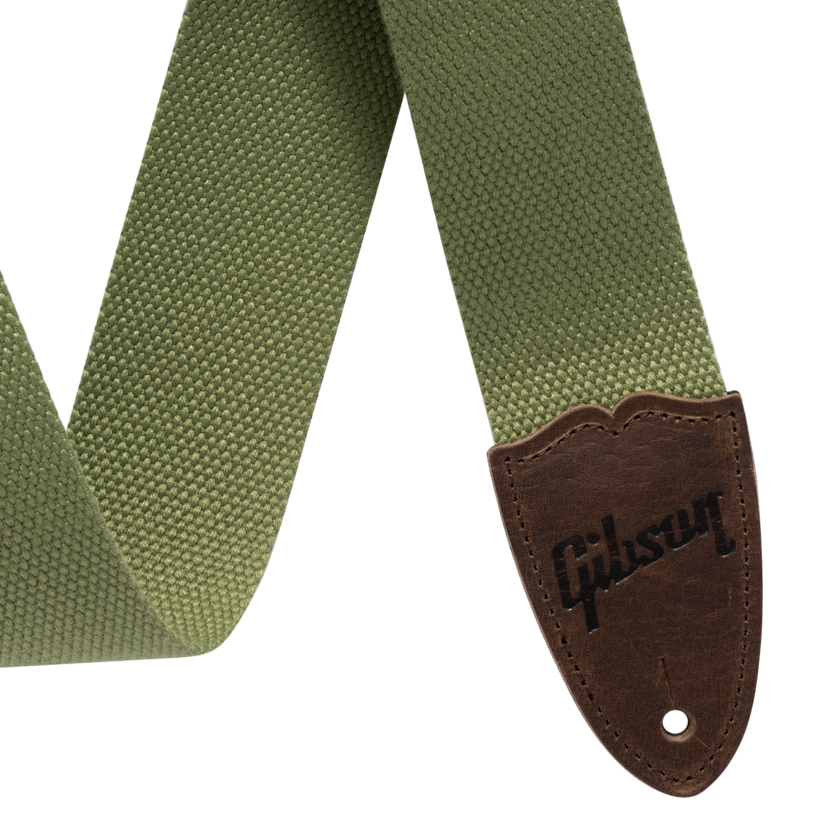 GIBSON ACCESSORIES THE CANVAS GUITAR STRAP -GREEN (ASCNVS-GRN)