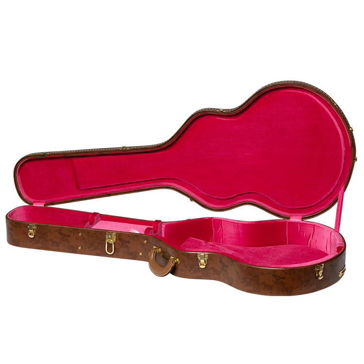 GIBSON ACCESSORIES LIFTON HISTORIC ES-335 HARDSHELL CASE - BROWN/PINK (ASLFTCASE-5L-335)