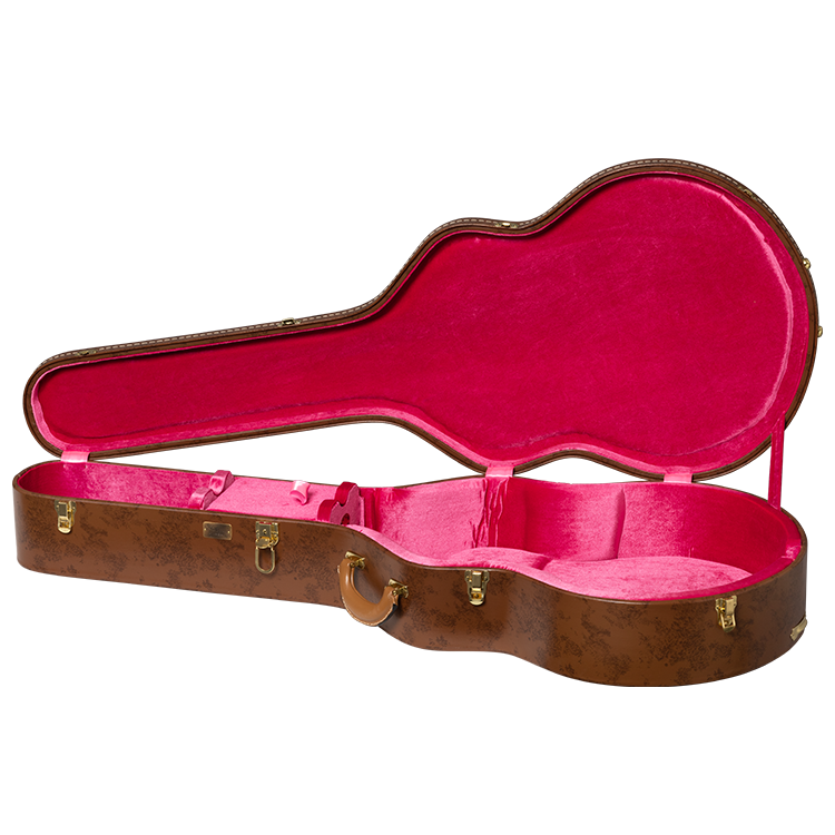 GIBSON ACCESSORIES LIFTON HISTORIC J-185 HARDSHELL CASE - BROWN/PINK (ASLFTCASE-5L-J185)