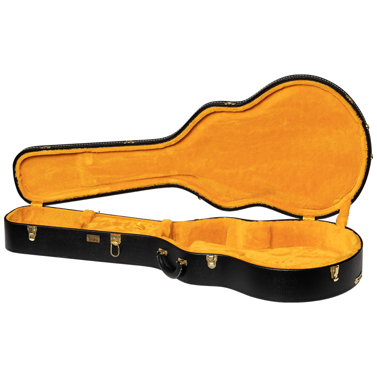 GIBSON ACCESSORIES LIFTON HISTORIC ES-335 HARDSHELL CASE - BLACK/GOLDENROD (ASLFTCASE-PB-335)