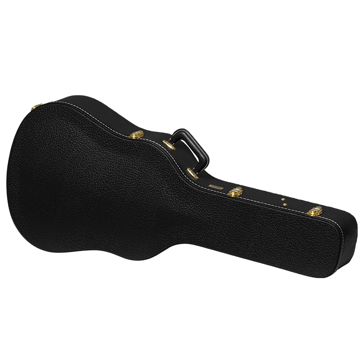 GIBSON ACCESSORIES LIFTON HISTORIC DREADNOUGHT HARDSHELL CASE - BLACK/GOLDENROD (ASLFTCASE-PB-DN)