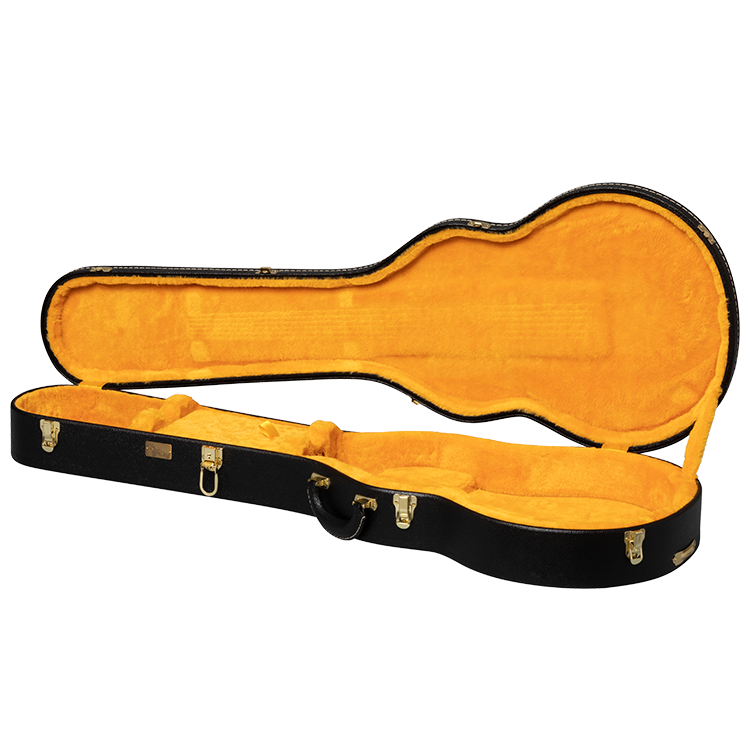 GIBSON ACCESSORIES LIFTON HISTORIC LES PAUL HARDSHELL CASE - BLACK/GOLDENROD (ASLFTCASE-PB-LPS)