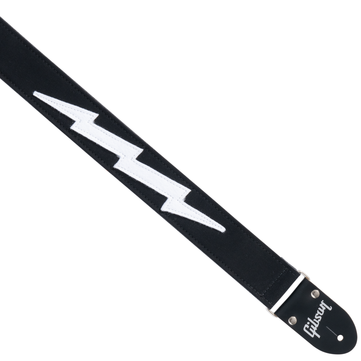 GIBSON ACCESSORIES THE VINTAGE BOLT GUITAR STRAP - BLACK (ASVBLT-BLK)