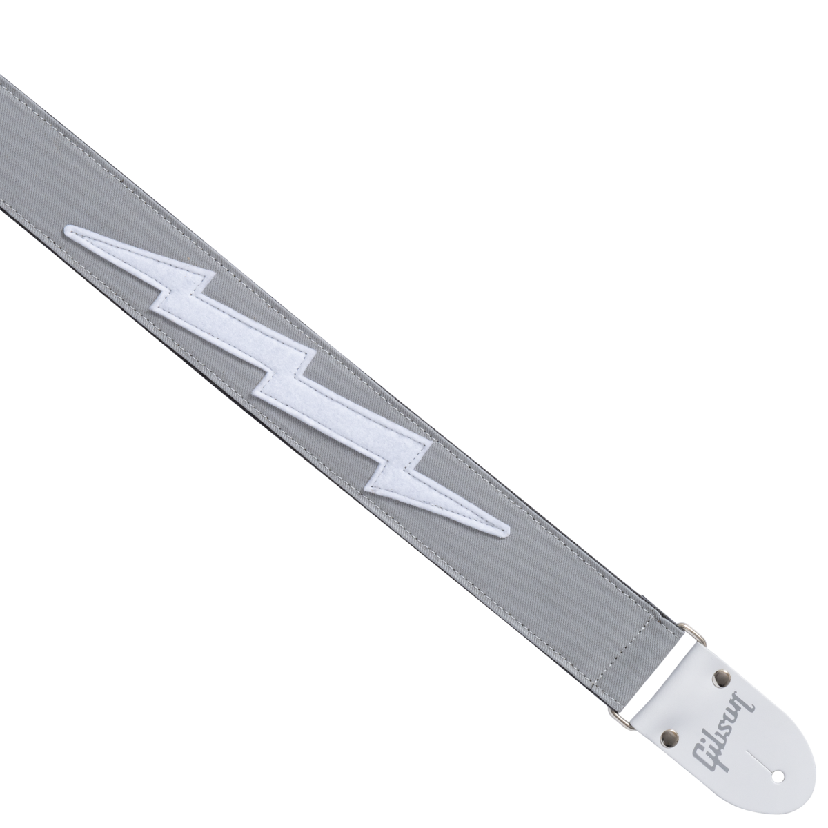 GIBSON ACCESSORIES THE VINTAGE BOLT GUITAR STRAP - GRAY (ASVBLT-GRY)