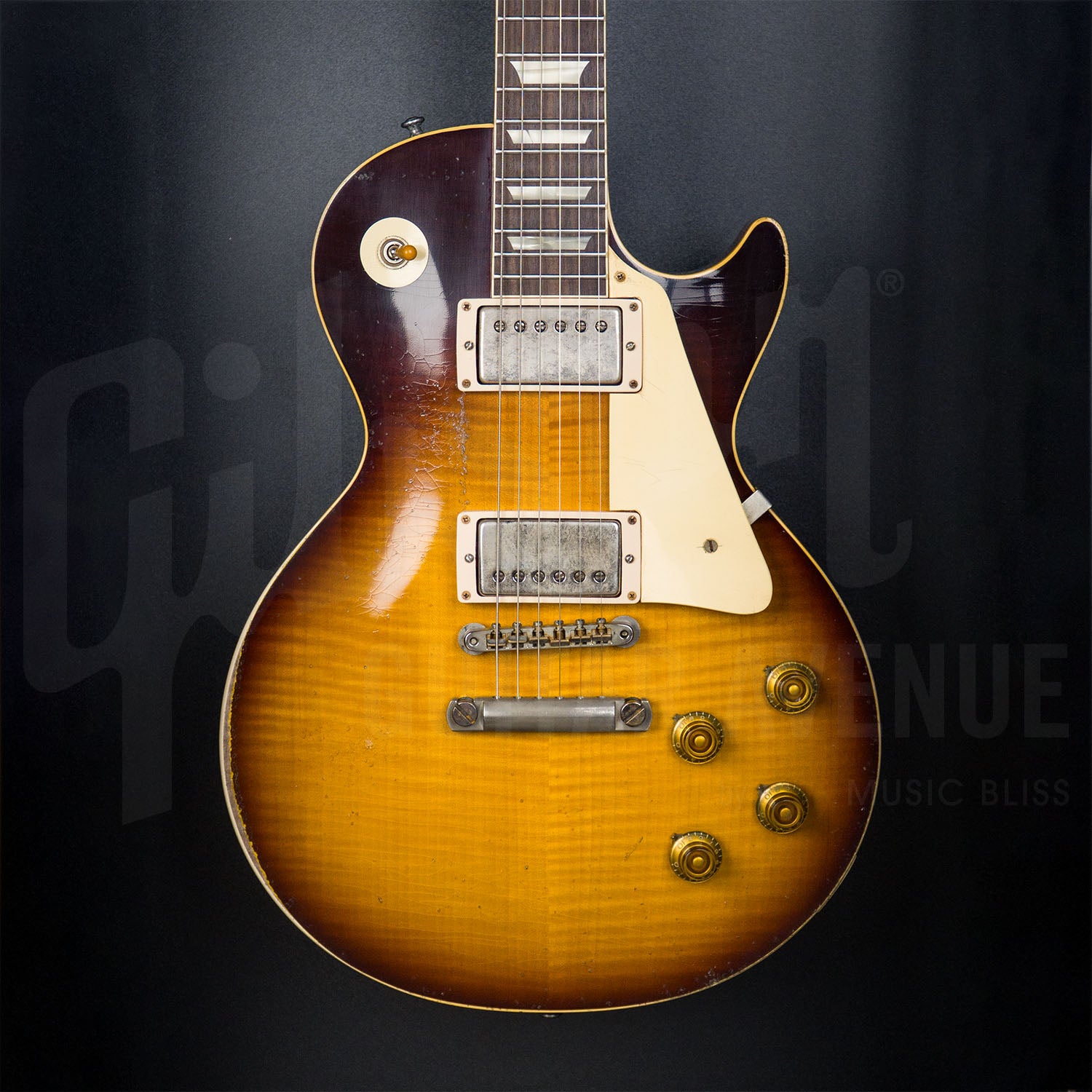 GIBSON CUSTOM LIMITED 59 LES PAUL STANDARD BOTB 58 MURPHY LAB HEAVY AGED NH CUSTOM FINISH