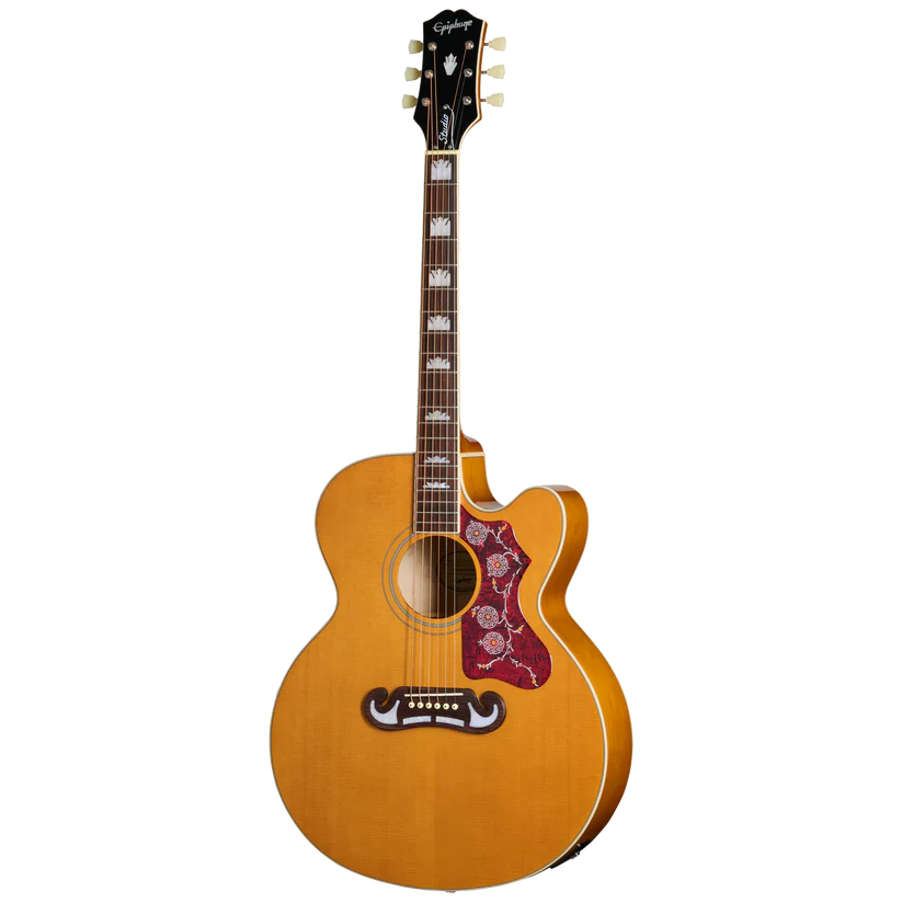 Epiphone J-200 Studio EC Acoustic-Electric Guitar - Antique Natural