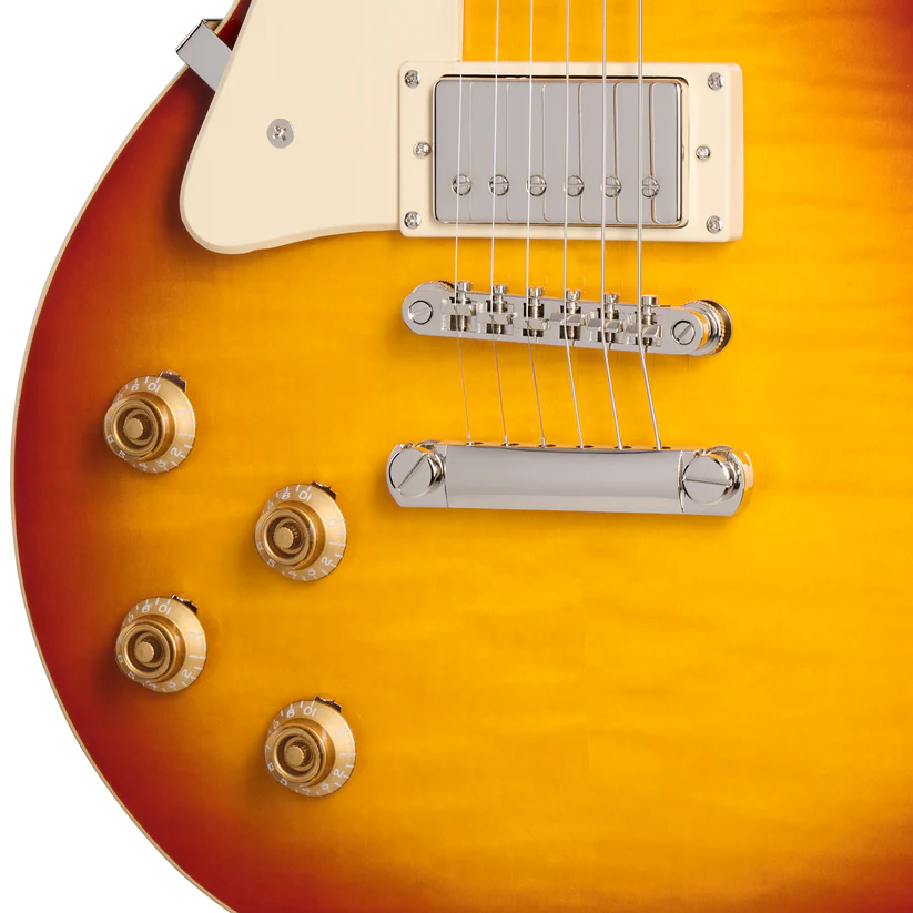 Epiphone Les Paul Standard 50s Figured Left-handed Electric Guitar - Washed Cherry Sunburst