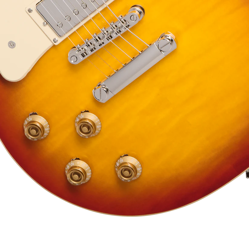 Epiphone Les Paul Standard 50s Figured Left-handed Electric Guitar - Washed Cherry Sunburst
