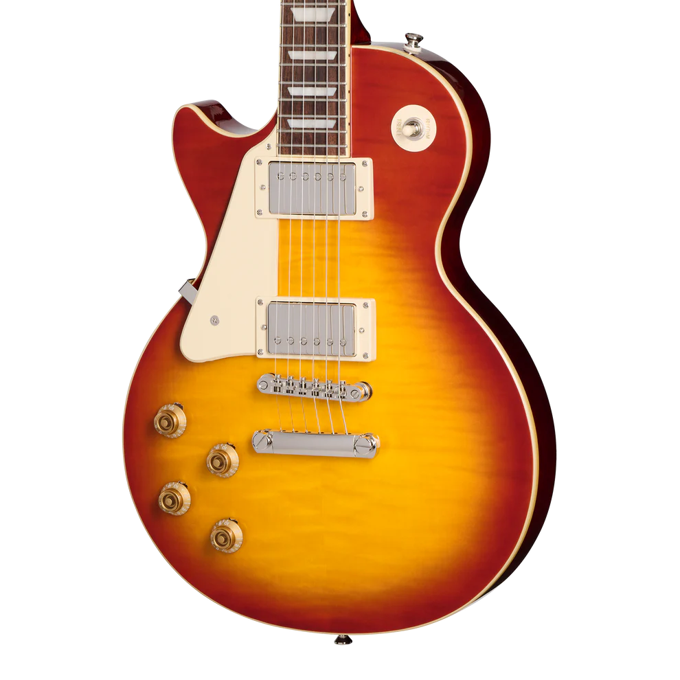 Epiphone Les Paul Standard 50s Figured Left-handed Electric Guitar - Washed Cherry Sunburst