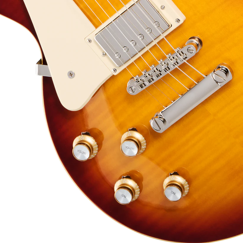 Epiphone Les Paul Standard 60s Figured Left-handed Electric Guitar - Iced Tea Burst