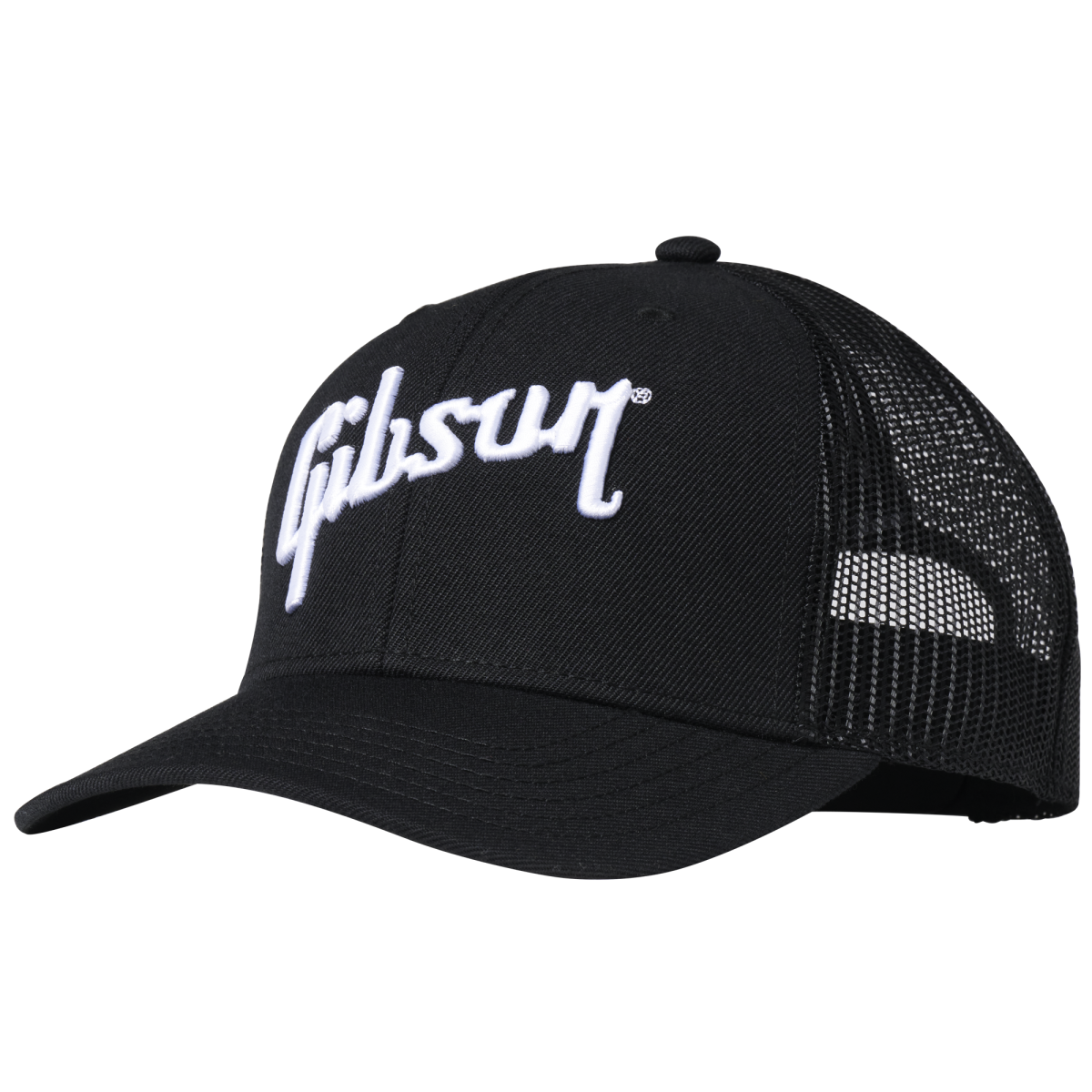 GIBSON ACCESSORIES CLASSIC TRUCKER HAT - BLACK (GA-BLKTRHT)