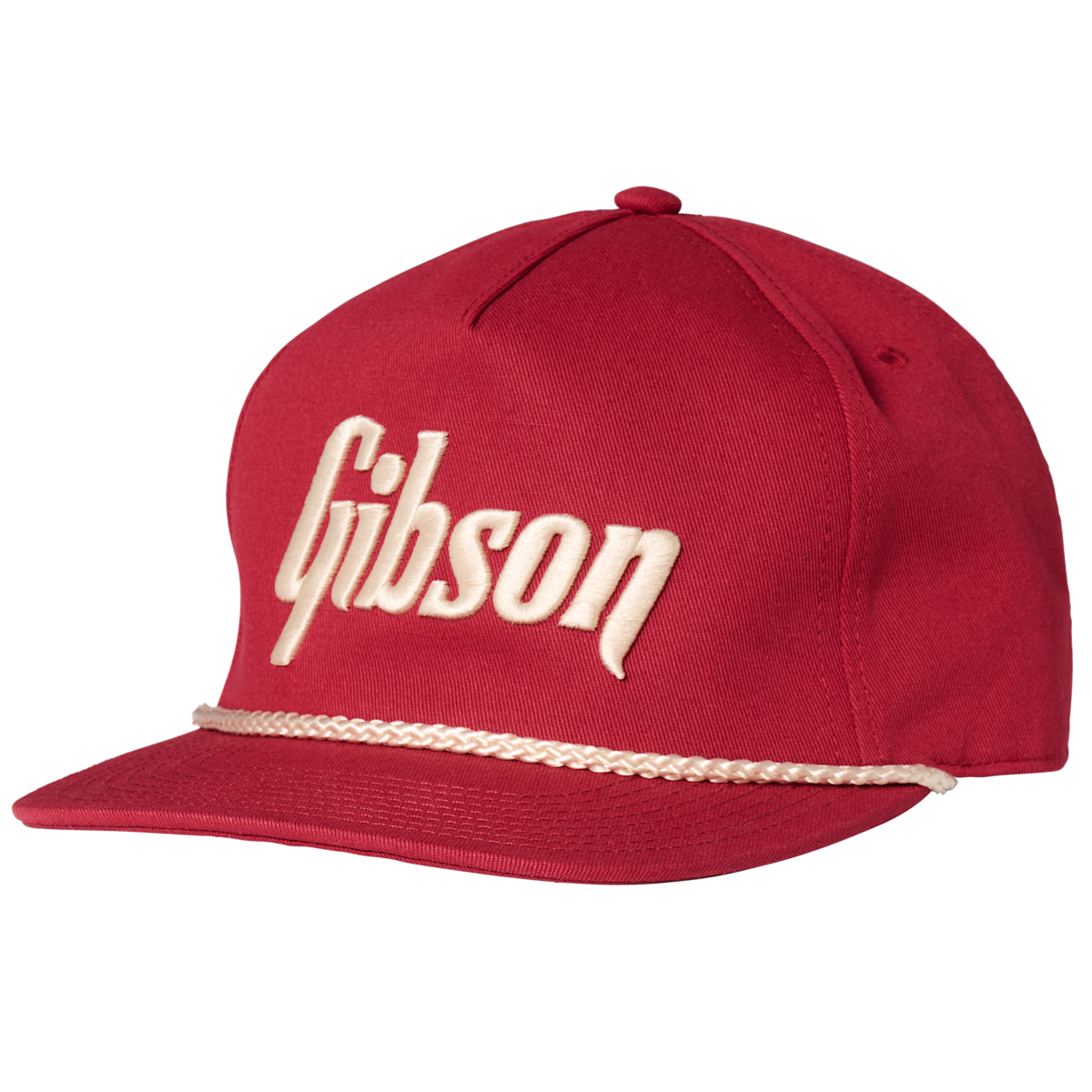GIBSON ACCESSORIES GIBSON UNSTRUCTURED ROPE SNAPBACK - BURGANDY (GA-ROPE-GIB-BRG)